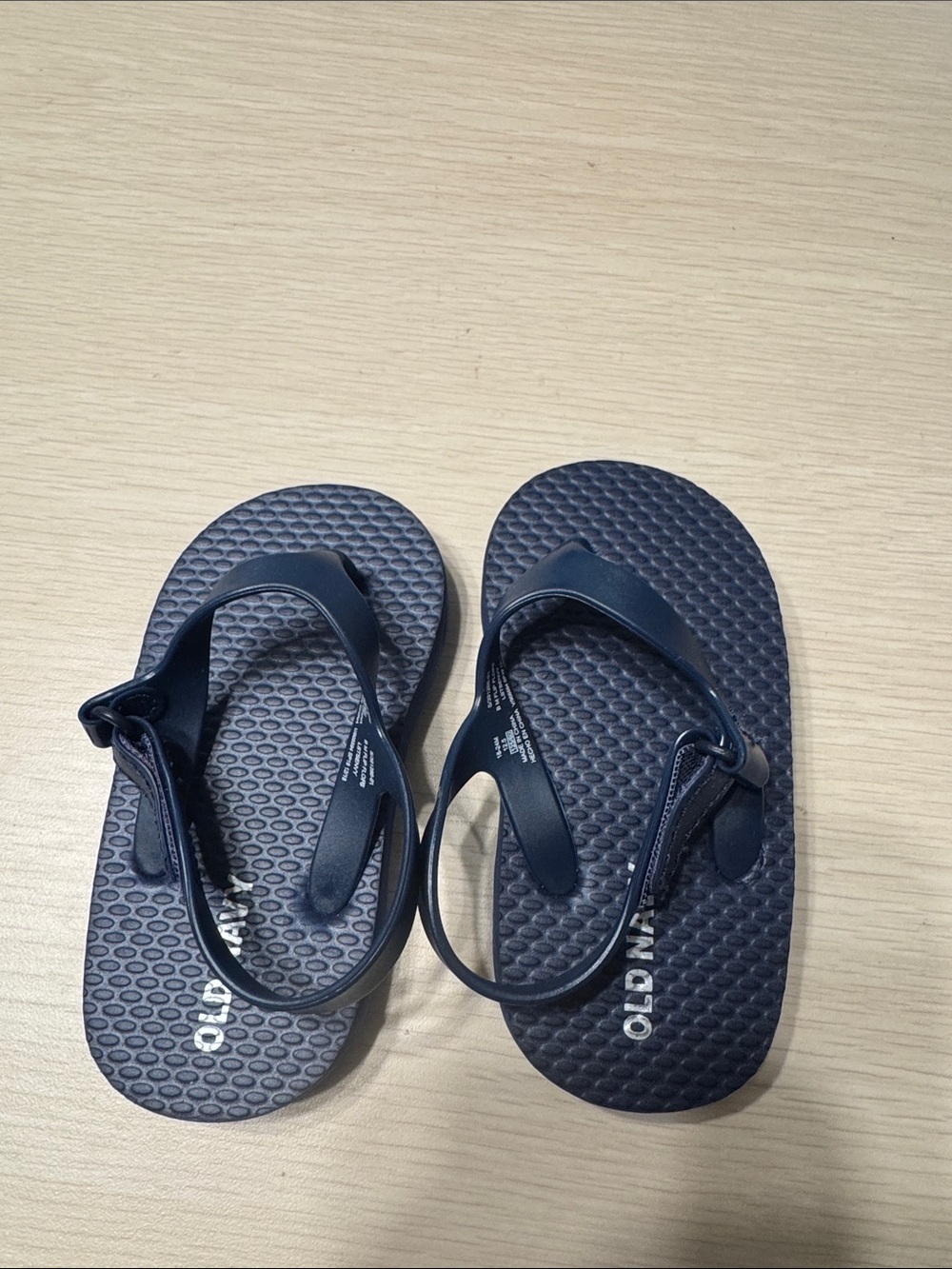 Old Navy Baby Navy Blue Back-Strap Flip Flops